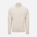 Maglia Turtleneck - White Cable