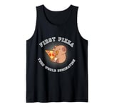 First Pizza Then World Domination Tank Top