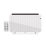 Smart 2000W Radiator Heater with Aluminium Heating Element, Black