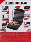 George Foreman 25800 Small Fit Health Grill Griller 2 Portion Toastie Maker. New