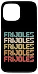 Coque pour iPhone 13 Pro Max Vintage 60s/70s Colors Modern Font: Frijoles Spanish Beans