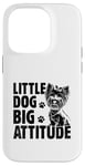 Coque pour iPhone 14 Pro Little Dog Big Attitude Yorkshire Terrier Yorkshire Yorkie Dog