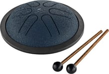 Mini Steel Tongue Drum. A Major. Navy Blue