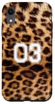 iPhone XR 03 Jersey Leopard Girl Case