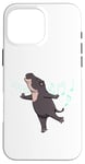 Coque pour iPhone 16 Pro Max Hippopotame pygmée dansant Animaux sauvages mignons