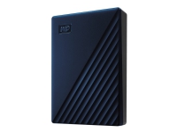 WD My Passport for Mac WDBEJA0060BBL - Harddisk - kryptert - 6 TB - ekstern (bærbar) - USB 3.2 Gen 1 (USB-C kontakt) - 256-bit AES - blå