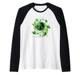 Magic: The Gathering 3D Green Mana Abstract Manche Raglan