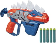  Dart Blaster 4-Dart Storage + 5 Nerf Darts Dinosaur Design Stegosaurus Spikes 