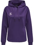 hummel Women's Hmlcore Xk Poly Sweat Hoodie Sweatshirt, Acai/White, L