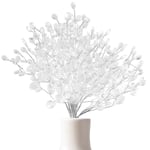 50 Stems Crystal for Christmas Tree Branches Vase Glass Flowers with Wreath