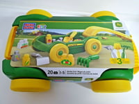 Mega Bloks First Builders John Deere Garden Cart - Kids Gardening set summer fun