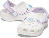 Crocs Boy's Unisex Kids CLS FL I AM Frozen II Clog T, White, 4 UK Child