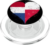 Heart Flag for Half Polish Half Dutch A Poland Netherlands PopSockets PopGrip for MagSafe