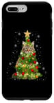 Coque pour iPhone 7 Plus/8 Plus Cat Maine Coon Sapin de Noël pour les amoureux des chats