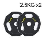Barbell Plates Steel A Pair 2.5KG/5KG/10KG/15KG/20KG/25KG Olympic Weights 50mm/2inch Center Weight Plates For Gym Home Fitness Lifting Exercise Work Out Man and Woman (Color : 2.5KG/5lb x2)