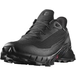 Salomon Alphacross 5 Gore-Tex Chaussures Imperméables de Trail Running pour Femme, Accroche puissante, Imperméable et anti-intempéries, Confort longue durée, Black, 41 1/3