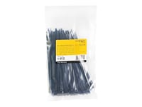 Startech.Com 15Cm(6") Cable Ties, 3Mm(1/8") Wide, 39Mm(1-3/8") Bundle Diameter, 18Kg(40Lb) Tensile Strength, Nylon Self Locking Zip Ties With Curved Tip, 94V-2/Ul Listed, 100 Pack, Black - Nylon 66 Plastic - Taa (Cbmzt6b) - Kabelsamlare - 15.24 Cm -