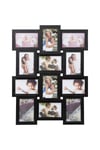 Multi Aperture Picture Wooden Photo Frame Holds 12 x 6x4 Inch Photo Frames, Collage Picture Wall-Mounted Frame