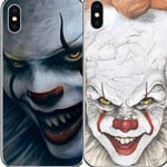 DEAL 2 för 1 coola skal clown from stephen king's ''it'' läskigt iphone