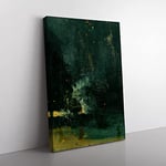 Big Box Art James McNeill Whistler The Falling Rocket Canvas Wall Art Print Ready to Hang Picture, 76 x 50 cm (30 x 20 Inch), Multi-Coloured