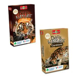 Bioviva -Défis Nature -Lot de 2 Jeux Défis Nature Les Carnivores et Les Animaux Redoutables - Jeux de société ludique pour Enfant-Jeux Bienveillants pour Petits et Grands-Dès 7 Ans-Fabriqué en France