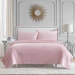 Juicy Couture Plush Pink King Size 4 Piece Sheet Set - Soft & Cozy Bedding