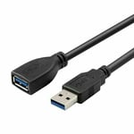 1 Meter Long USB 3.0 Extension Cable Data Transfer Charger Lead Male to Female