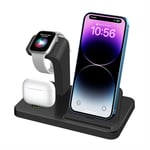 3 in1 Charger Dock Charging Station For Apple Watch 8/7/SE Air Pods iPhone 14 13