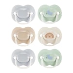 Tommee Tippee Anytime Dummies, 0-6 Months, 6 Pack of Symmetrical, BPA Free Dummies