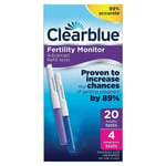 20 Clearblue Advanced Fertility Monitor Sticks Refill + 4 Pregnancy Test Kits