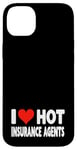 Coque pour iPhone 14 Plus I Love Hot Insurance Agents - Heart - Life Home Auto Insure