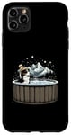 iPhone 11 Pro Max Cool Border Collie in Hot Tub Case