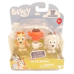 Bluey Lila and Bingo Figures School Friends 2-Packs Tea Time Party Playset w