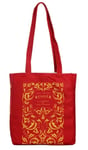 Tote Shopper Shoulder Grab Bag Well Read Book Emma Jane Austen Red Big Shopping