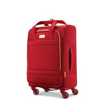 American Tourister Belle Voyage Valise Extensible Souple avec roulettes pivotantes, Rouge, Carry-on 21-inch, Belle Voyage Valise Souple avec roulettes pivotantes