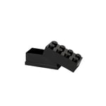 Room Copenhagen, LEGO Mini Box - 1.8 x 3.6 x 1.7 in - Brick 8, Black