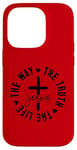 iPhone 14 Pro The way. The truth. The life. Jesus. Christian God love. Case