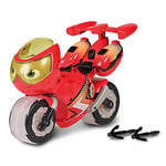 Ricky Zoom Ricky Sauvetage Eclair, figurine d'action pour enfants, roue libre, grande moto de 22 cm avec lumières, moto pour enfants garçons et filles de 3 ans et plus