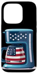 iPhone 14 Pro Patriotic coffee bean and maker costume Case