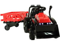 1Dea.Me Batteridrevet Traktor For Barn, Fjernkontrollhenger Trak-Sx-2-Red