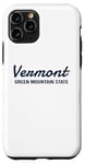 Coque pour iPhone 11 Pro Vermont - Green Mountain State - Throwback Design - Classic