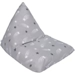 Ready Steady Bed - Pouf pour enfants pour le salon, pouf confortable en forme de pyramide, fauteuil pouf de salon de jeu pour enfants, siège chaise