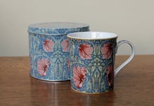 William Morris Pimpernel  Fine China Mug in Tin