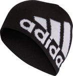 adidas Cold.RDY Big Logo Beanie Black Running Run Hat Mens Womens 3 Stripes