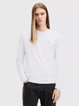 AllSaints Brace Brushed Cotton Long Sleeve T-Shirt, White