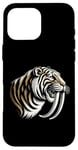 Coque pour iPhone 16 Pro Max Sabertooth Puissant Rugissement Épique