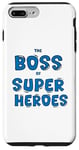 Coque pour iPhone 7 Plus/8 Plus The Boss of Super Heroes : fête d'Halloween, événement scolaire amusant