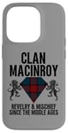 Coque pour iPhone 14 Pro MacInroy Clan Scottish Name Blason Tartan Fête de famille