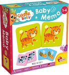 Lisciani - CAROTINA BABY - Baby Memo Les Animaux - Memory Pour Enfants de 1 à 4 ans - Jeu de Société Educatif - Jeu d'Apprentissage Favorise la Mémoire et la Réflexion - 24 Cartes