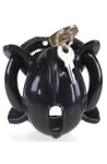 Cocklock Chastity Cage Nub Soft Black 6x2 cm